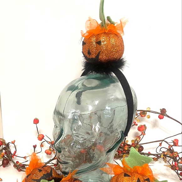 Pumpkin Head head bands - Bundle of 5 NEW ITEM - Picture 1 of 3
